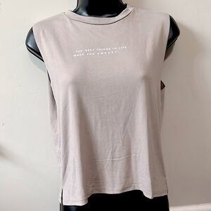 good hYOUman The Lili Active Crop - The Best Things In Life Make You Sweaty Med